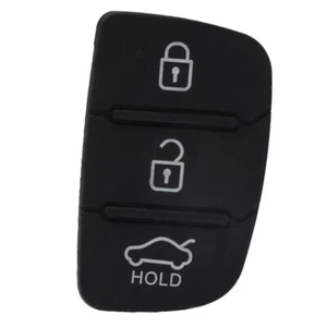 1x For Hyundai Creta I20 I40 Car 3 Button Rubber Pad Remote Key Fob Shell Case - Picture 1 of 7