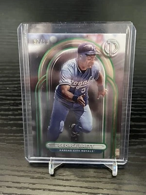 2024 TOPPS TRIBUTE GEORGE BRETT GREEN #’d /99 KANSAS CITY ROYALS - Image 1 of 2
