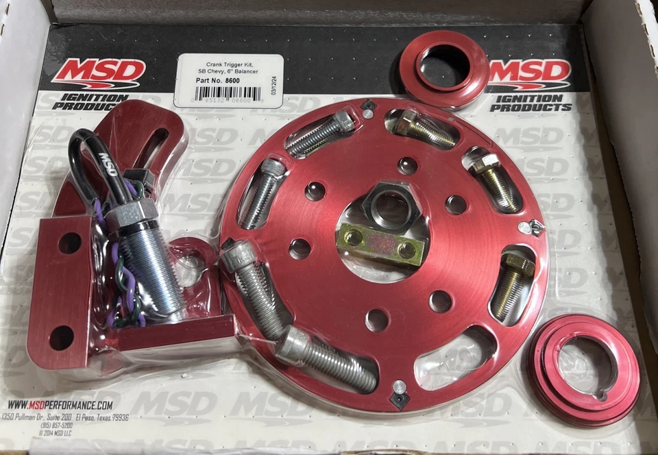 MSD 8600 Fits Chevy Small Block 6 Inch Balancer Crank Trigger Kit - Image 1 of 1