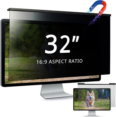 32" 16:9 HD magnetischer abnehmbarer hängender Computer Monitor Sichtschutz Filter - Bild 1 von 4