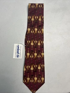 Vintage UNICEF MUSIK GEIGE ANZUG DESIGNER KRAWATTE KRAWATTE - Bild 1 von 9
