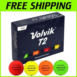 Long-Distance Matte Golf Balls with Ionomer Cover - 12 Soft Dual Core Balls - Picture 1 of 8