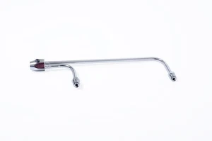 Carburador Holley de línea de combustible cromado 9-5/16" líneas centrales manguera de 3/8" doble alimentación NPT - Imagen 1 de 1