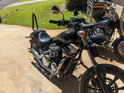 For Honda Fury VT1300CX 2010-2023 Passenger Backrest Sissy bar BLACK Tall 1.25" - Image 1 of 4