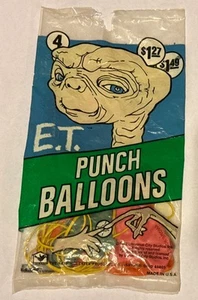1982 E.T. Punch Balloons - Blue Pack - New / Sealed - Picture 1 of 3