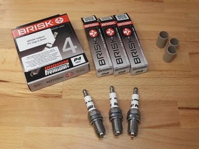 3x BRISK P4 Super Iridium Spark Plugs fit: Smart Crossblade - 0.6 - 2002 to 2003 - Image 1 of 4