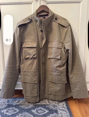 Chaqueta de campo Kenneth Cole Reaction para hombre talla grande - abrigo utilitario de algodón caqui Foto 1 de 4