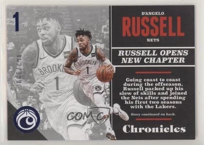 2017-18 Panini Chronicles Blue /199 D'Angelo Russell #74 - Image 1 of 2