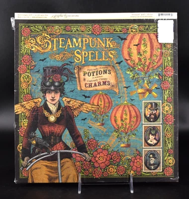 Gráfico 45 hechizos STEAMPUNK 23 hojas sueltas papel cartulina #4500680 NUEVO Foto 1 de 4