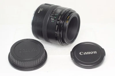AS IS Canon EF 50mm F/2.5 Compact Macro Lens From Japan - Image 1 of 4