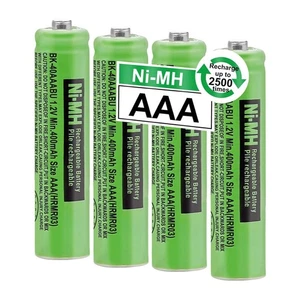 HHR-40AAABU NI-MH Akku Für Panasonic 1,2V 400mAh AAA Wiederaufladbare Batterien - Picture 1 of 11