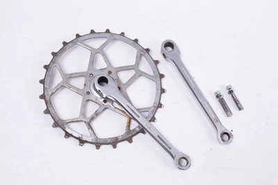 Juego de bielas Pista Nervar Skip Denth vintage años 40 años 50 pasador acorazado era clásica Foto 1 de 4