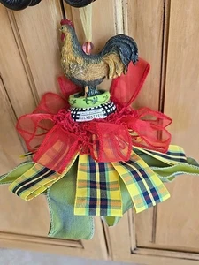 DE COLECCIÓN GALLO Silvestri Acabado Borla Decoración Adorno por Kelly Paulk  - Imagen 1 de 4