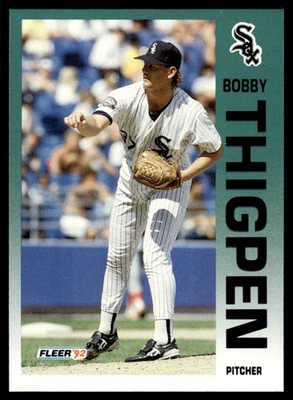 1992 FLEER BOBBY THIGPEN #99 CHICAGO WHITE SOX 898 - Image 1 of 2