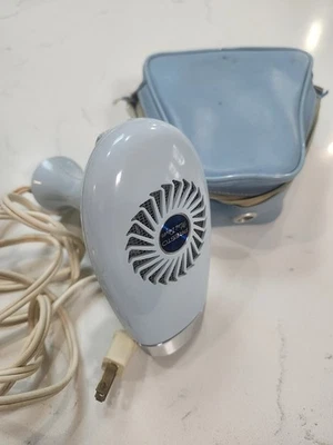 Mini secadora PRESTO azul bebé con estuche de almacenamiento alrededor de 1970 ¡Funciona! Foto 1 de 4