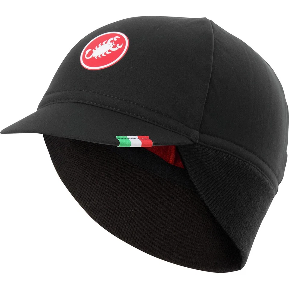 Castelli Difesa Thermal Cap Black/Red, One Size - Image 1 of 1
