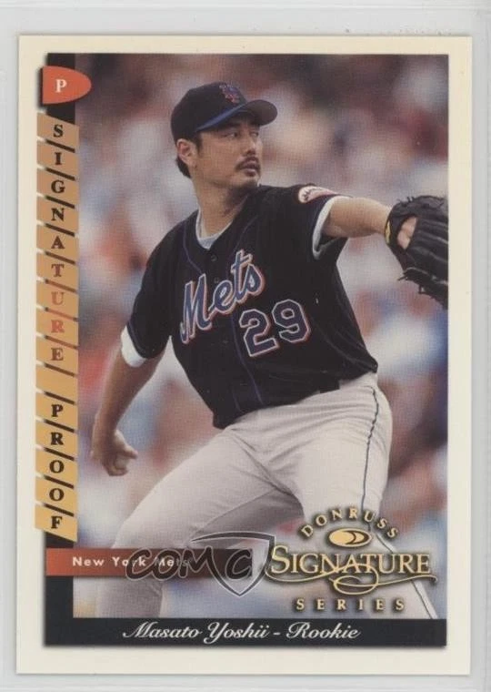 1998 Donruss Signature Series Signature Proof /150 Masato Yoshii #131 Rookie RC - Image 1 of 2