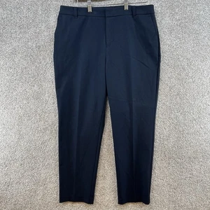Charter Club Women's Dress Pants Size 12 Blue High Rise Straight Leg - Picture 1 of 12