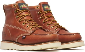 Stivali da lavoro Thorogood American Heritage 6” Moc Toe nuovi punta non sicura tabacco - Foto 1 di 3