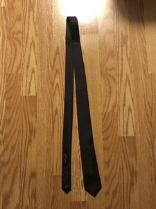 Marc Anthony Men’s Fashion Spinner Twill Stripe Tie Black New NWT - Picture 1 of 4