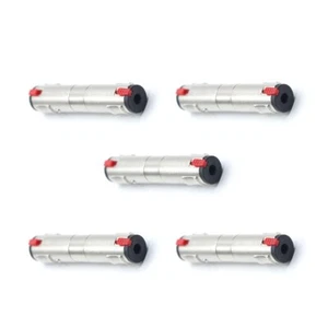 Adaptador 1/4 TRS hembra a 1/4 TRS hembra paquete de 5 - Imagen 1 de 2