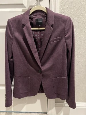 Chaqueta Blazer The Limited Mezcla Lana Púrpura Mujer Talla M Usada en Excelente Condición Foto 1 de 3