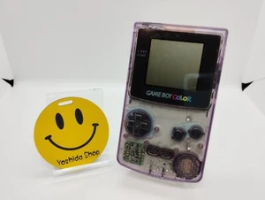 Console di gioco portatile PULITA Nintendo OEM GameBoy Color viola CGB-001 testata - Foto 1 di 7