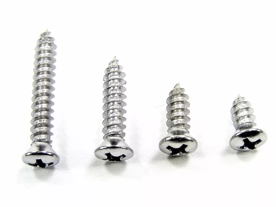 Isuzu Interior Screws- #8 x 3/8" to 1" Long- #6 Oval Head- 100pcs (25ea)- #339 Foto 1 de 4