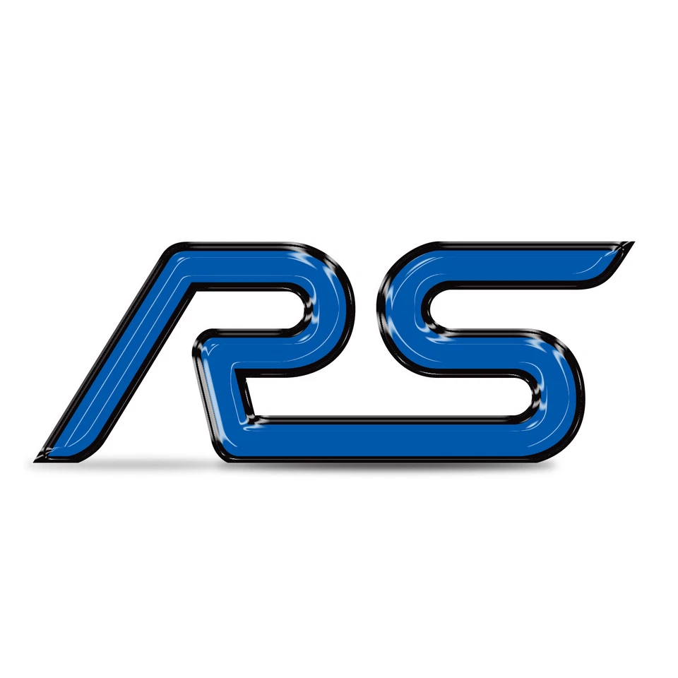 Полноцветная гибкая 3D прозрачная купольная наклейка Ford Focus RS 4 дюйма - Изображение 1 из 4