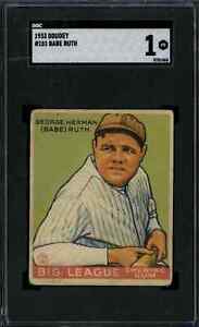 1933 Goudey #181 Babe Ruth - SGC 1