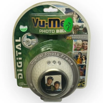 Vu-Me Photo Golf Ball Digital Photo Frame Holds 70 Pictures New Sealed - Image 1 of 2