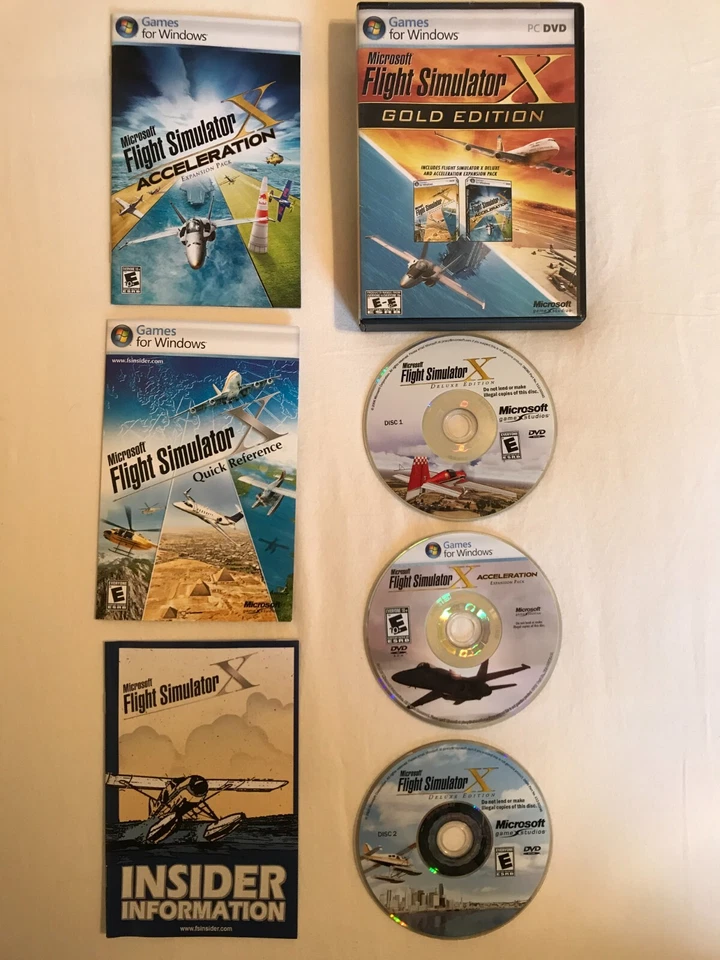 Microsoft Flight Simulator X Gold Edition PC Windows con expansión de aceleración Foto 1 de 4