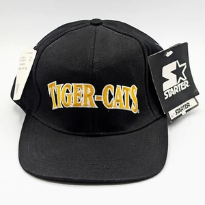 Vintage Starter Hamilton Tiger-Cats CFL Football Hat Cap Adjustable - NEW! Black - Picture 1 of 13