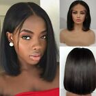Short Straight Bob Wig for Women Synthetic Hairpiece for Costume Parties