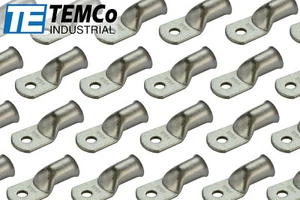 50 Lot 4/0 5/16" Hole Ring Terminal Lug Tin Plated Copper Uninsulated AWG Gauge - Picture 1 of 7