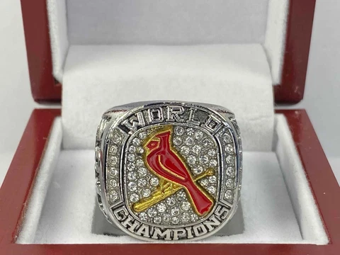 St Louis Cardinals Championship Ring - 2011 World Series Ring - Freese - Box Cover