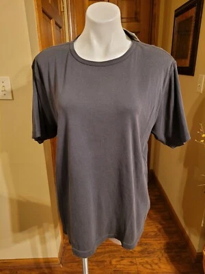 MARTIN GORDON Charcoal Gray PULLOVER Shirt  L NWT - Image 1 of 4
