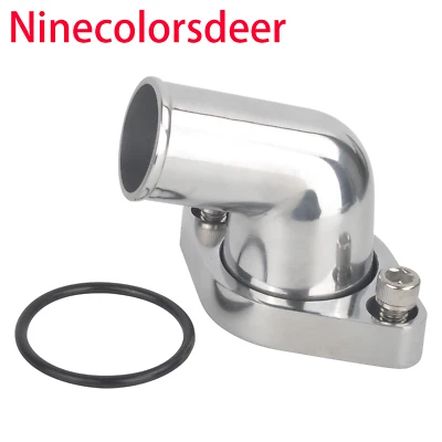 Carcasa termostato cuello agua giratorio 15° para SBC BBC Chevy 350 400 396 454 Foto 1 de 4