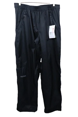 Marmot Men's XL Precip Eco Full Zip Pants 34x30 Black Lightweight Outdoors NWT - Image 1 of 4