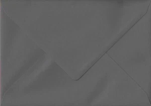 Umschläge dunkelgrau 114 mm x 162 mm gummiert 135 g/m² C6 (passend für A6) farbig grau - Bild 1 von 1