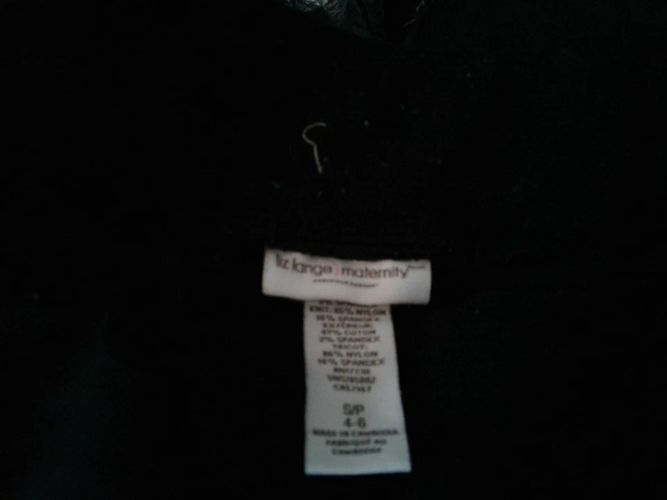 Pantalones Cortos Liz Lange Maternidad Talla S/P 4-6 Negros -NUEVOS SIN ETIQUETAS Foto 1 de 1