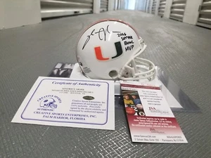 Sinorice Moss autographed mini helmet - Miami Hurricanes - Picture 1 of 1