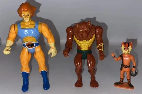 Vintage Thundercats Lion-O, Jackalman, Wilykat - Action Figures Lot Cover