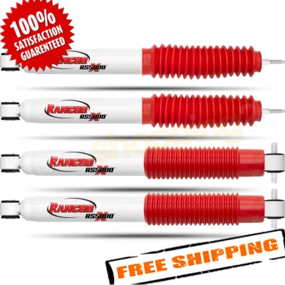 Rancho RS55329/RS55330 Set of 4 Front/Rear Shocks for 07-14 Jeep Wrangler - Image 1 of 2