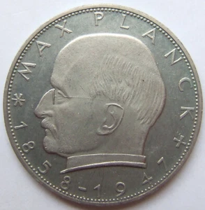 Münze BRD Max Planck 2 Deutsche Mark 1968 G in Vorzüglich aus Polierte Platte - Bild 1 von 2
