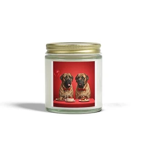 Scented Candles, Valentines Day Puppy Love Coconut Apricot Wax - Picture 1 of 25
