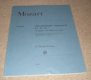 MOZART Wunderkind Sonatas Volume 2 K. 10-15 Piano Solo Book Henle Verlag 1095 - Picture 1 of 1