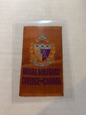 Early 1900’s Vintage Cigarette “silk” Royal Military College Of Canada