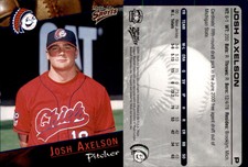 Josh Axelson 2001 Multi-Ad Peoria Chiefs #1 Card *AutographDen*