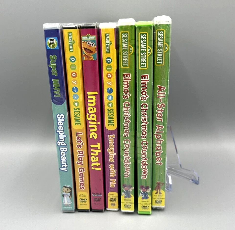 PBS & Sesame Street DVD Bundle - NEW and SEALED - Rare OOP Titles Foto 1 de 3